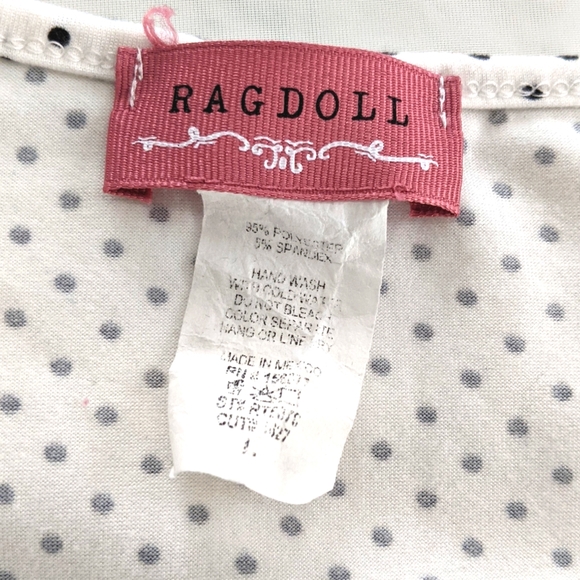 Ragdoll Wrap Polka Dot Women's Top - Picture 6 of 7
